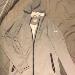 Reflective rain jacket